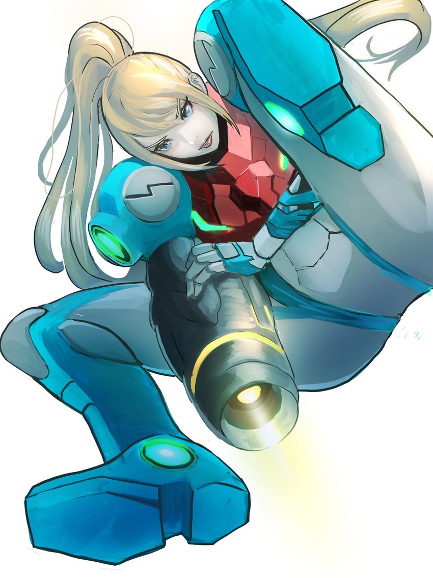 samus aran (metroid and 1 more) drawn by meke_(77842928)
