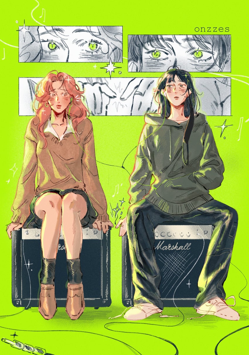 koga mitsuki and oosawa aya (kininatteru hito ga otoko ja nakatta) drawn by onzze