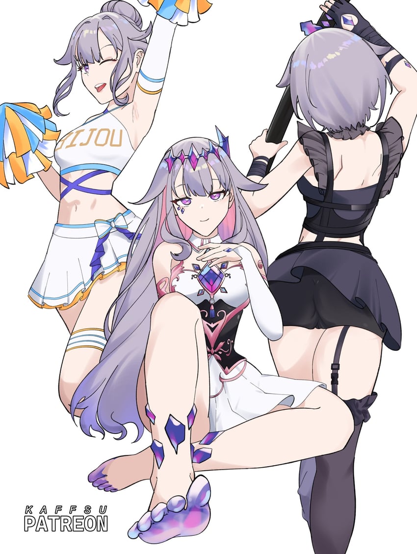 koseki bijou (hololive and 1 more) drawn by kaffsu