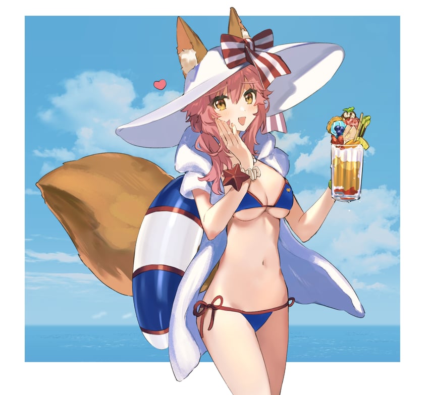 tamamo and tamamo no mae (fate and 1 more) drawn by rizu033