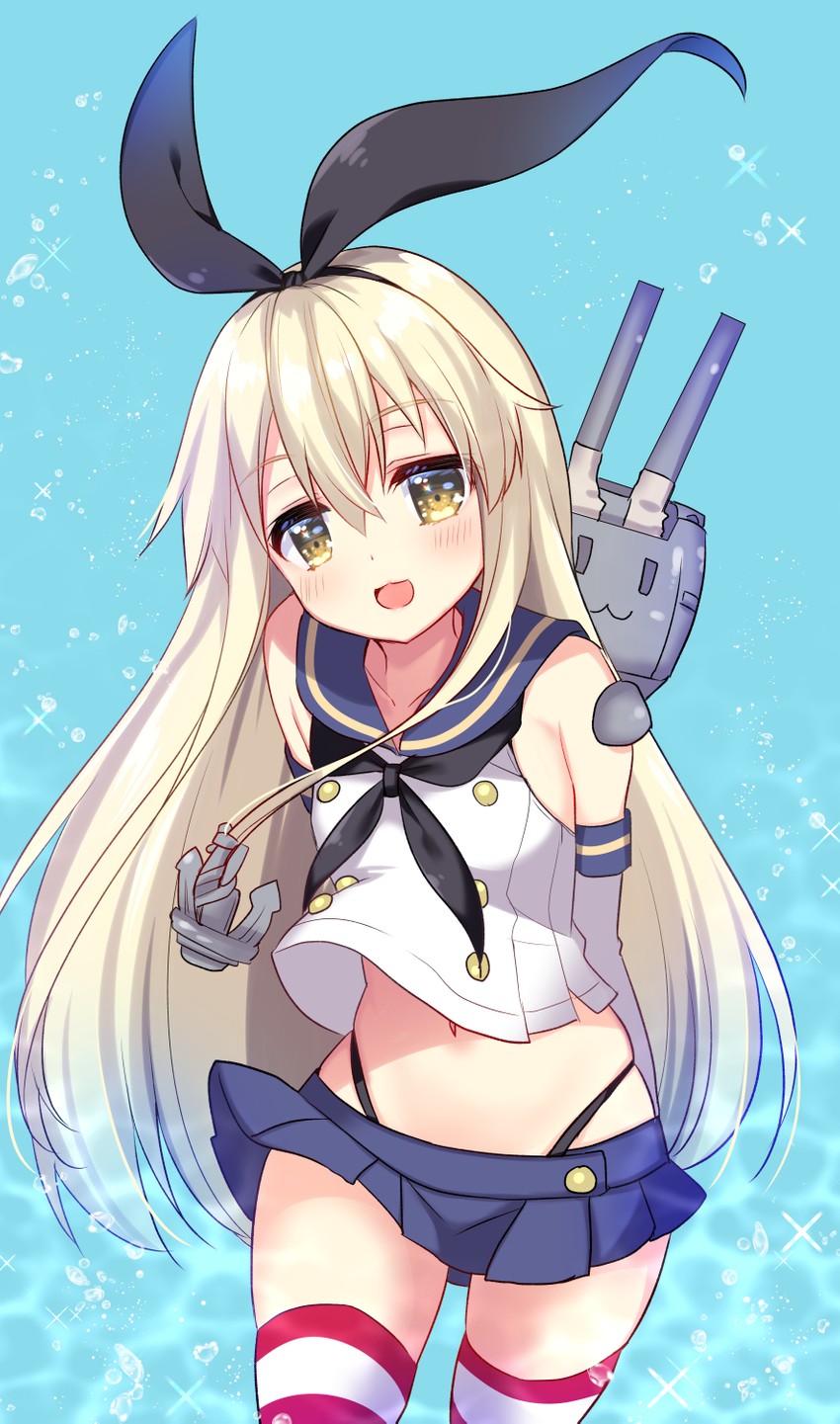 shimakaze and rensouhou-chan (kantai collection) drawn by ringo_sui