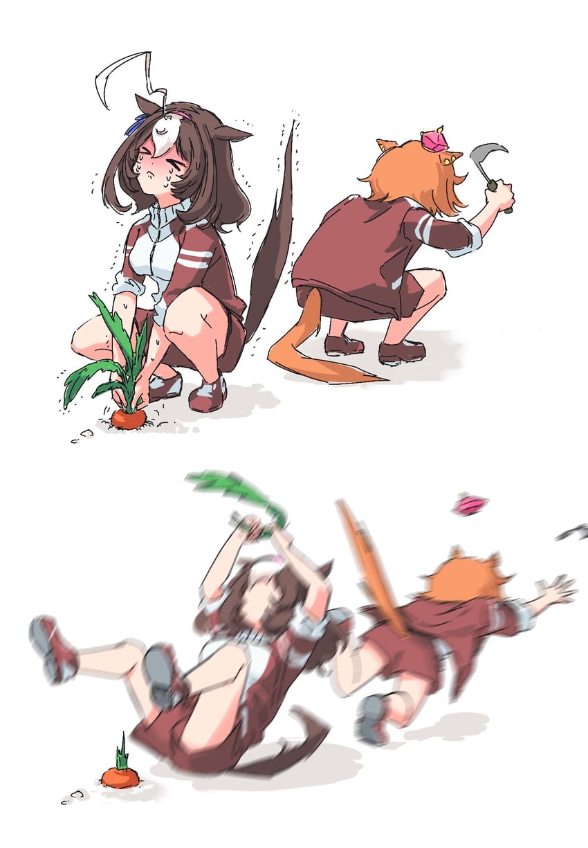 t.m. opera o and meisho doto (umamusume) drawn by ppiyong_(vveveet)