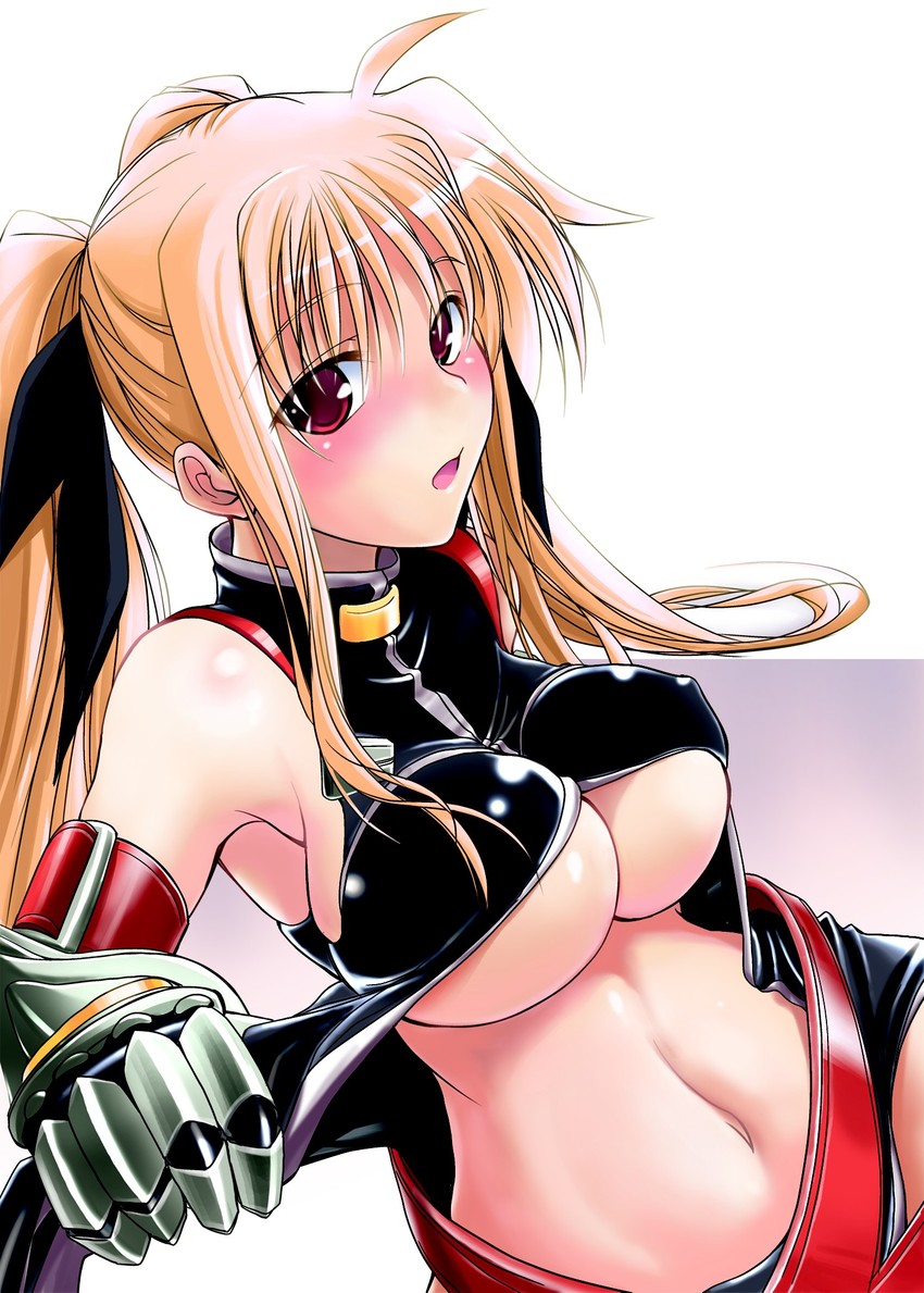 fate testarossa (lyrical nanoha and 1 more) drawn by soba_(saz)