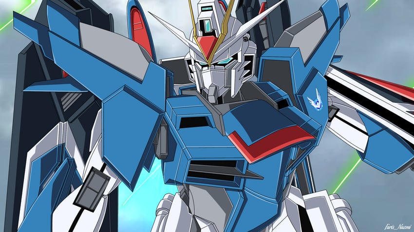 rising freedom gundam (gundam and 2 more) drawn by gundrass