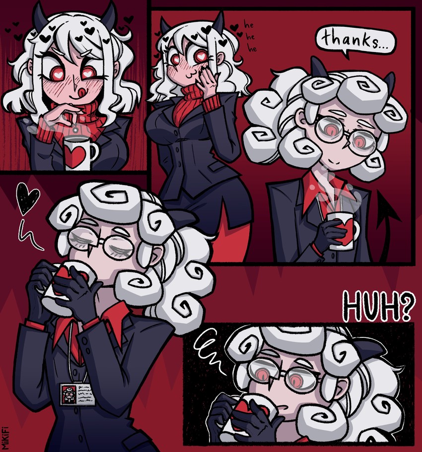 modeus and pandemonica (helltaker) drawn by mommy_miki