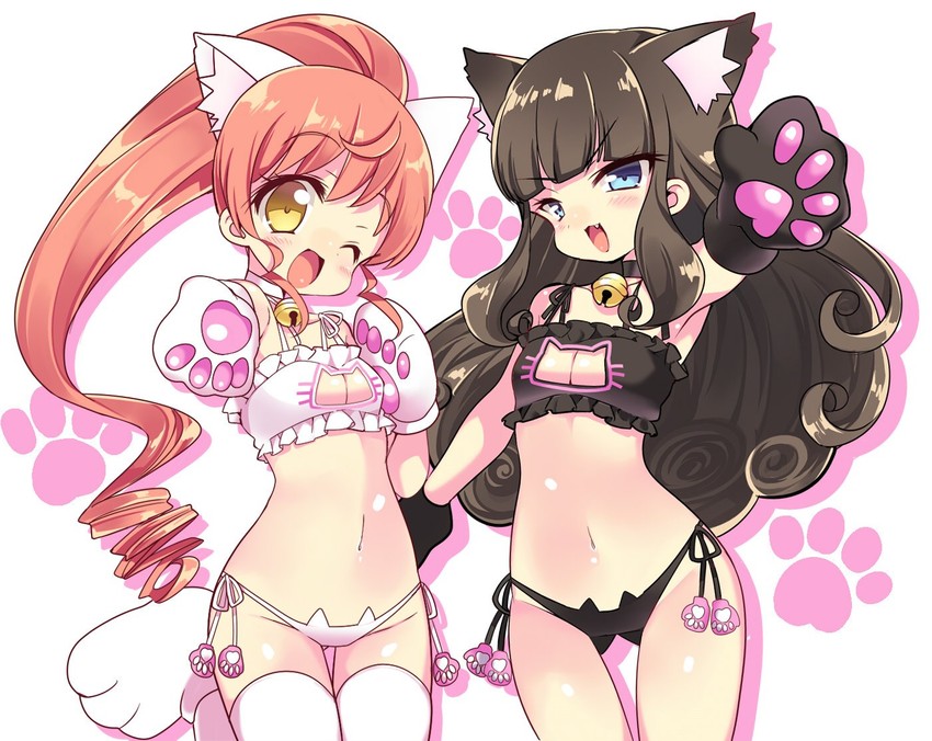 kurosu aroma and shiratama mikan (pretty series and 1 more) drawn by msp_sammy