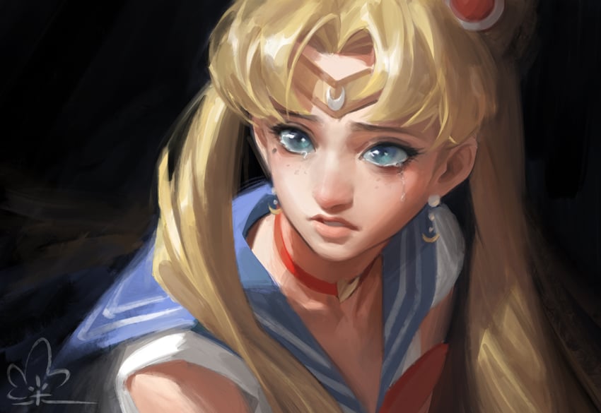 tsukino usagi and sailor moon (bishoujo senshi sailor moon and 1 more) drawn by chen_zhang