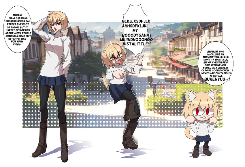 arcueid brunestud and neco-arc (tsukihime) drawn by erasethismail