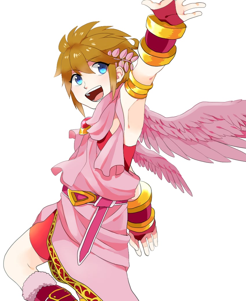 pit (super smash bros. and 2 more) drawn by kinagi_(3307377)