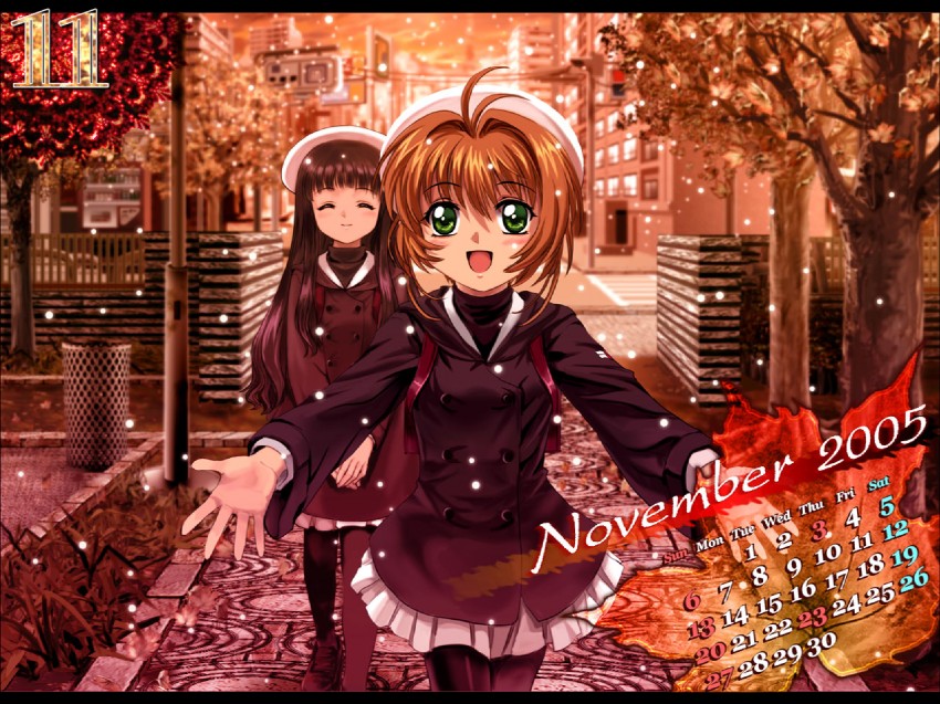 kinomoto sakura and daidouji tomoyo (cardcaptor sakura) drawn by mutsuki_(moonknives)
