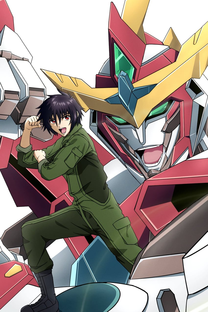 shinn asuka, bravern, and suzumura ken'ichi (gundam and 4 more) drawn by takatoshi
