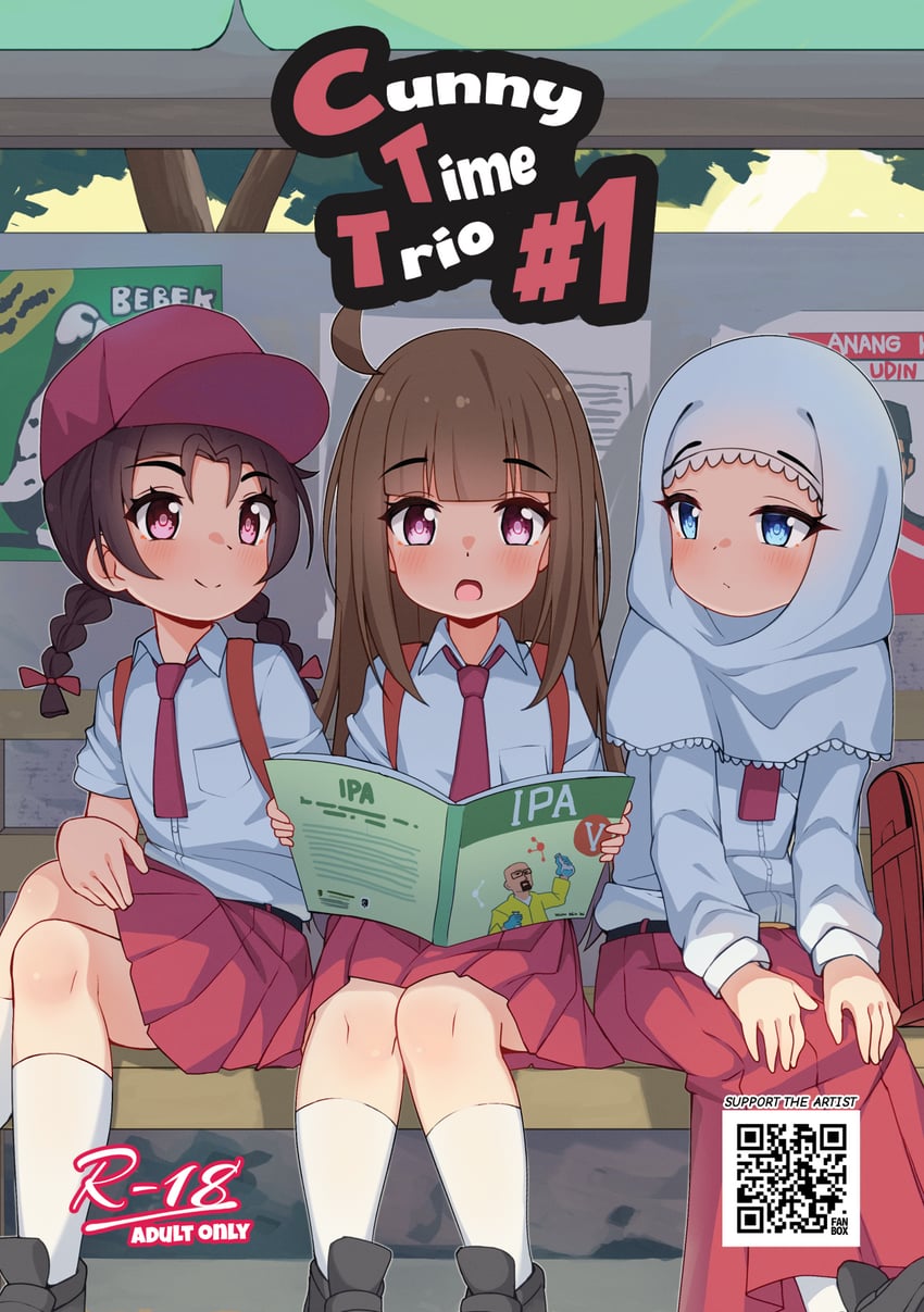 shelli, rara, and lina (original) drawn by luxuriou_s
