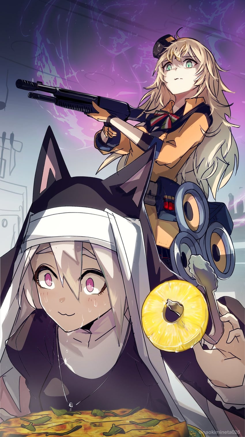 s.a.t.8 and p7 (girls' frontline) drawn by mineta_naoki