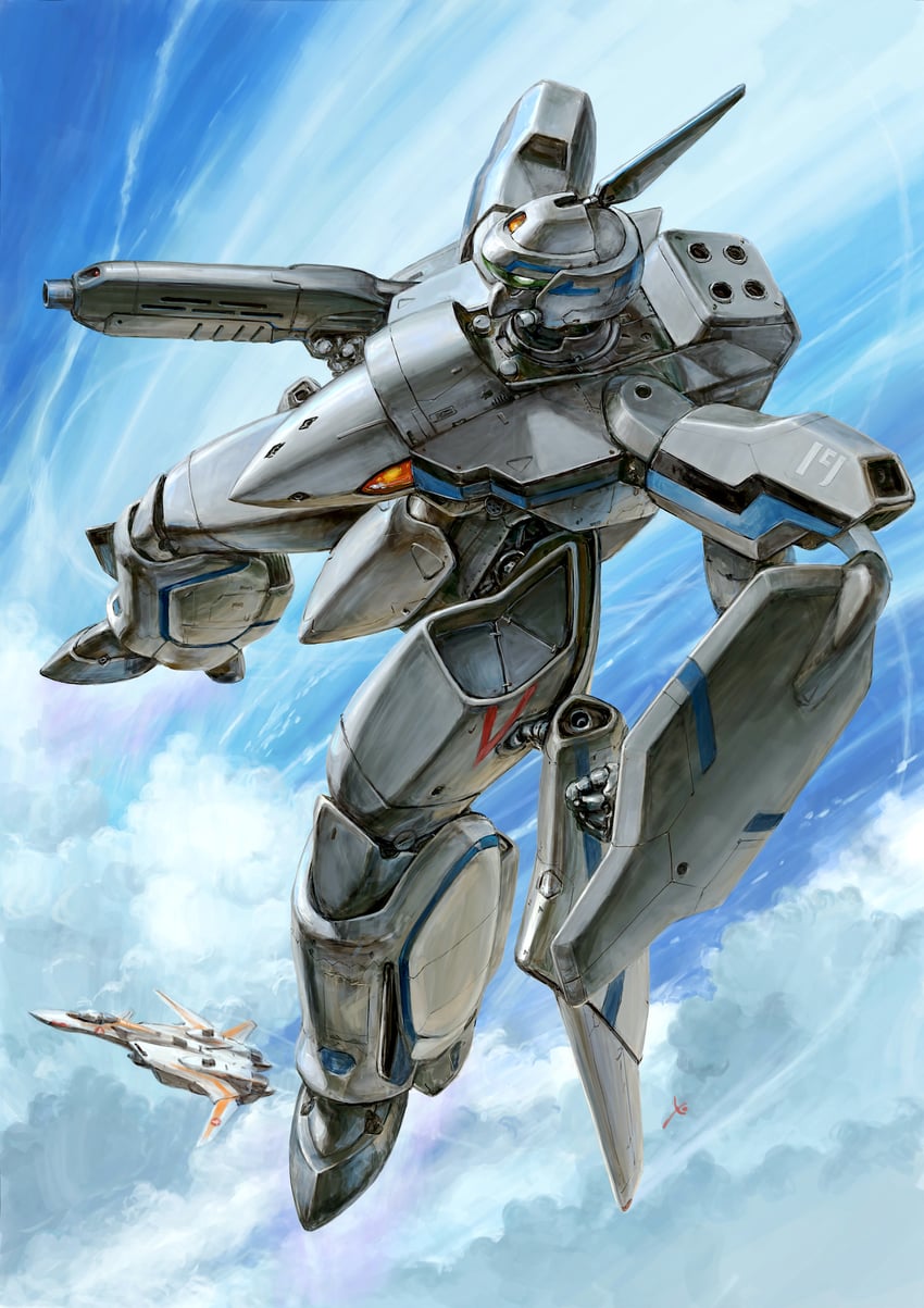 yf-19 (macross and 1 more) drawn by youkoumori