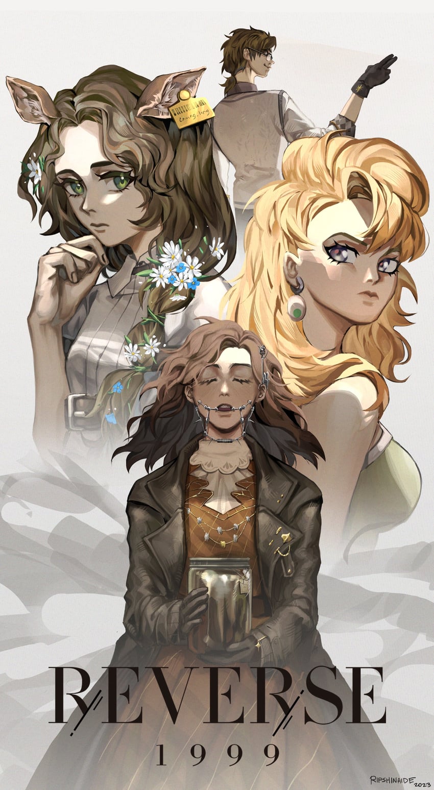 tooth fairy, jessica, blonney, and horropedia (reverse:1999) drawn by ripshinaide