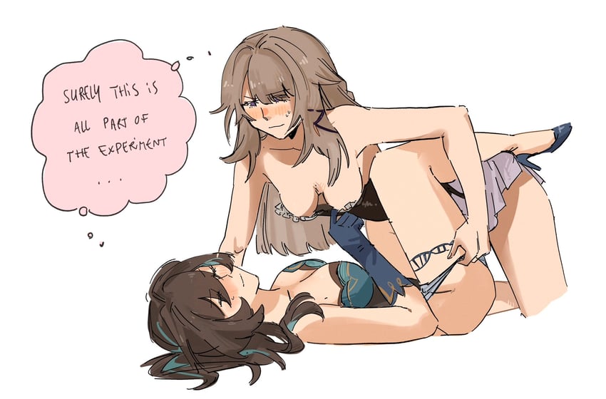 herta, the herta, and ruan mei (honkai and 1 more) drawn by youmayb_onmymin