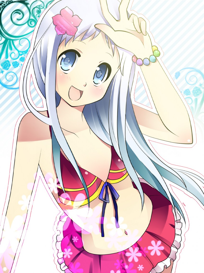 honma meiko (ano hi mita hana no namae wo bokutachi wa mada shiranai.) drawn by takeno_koko