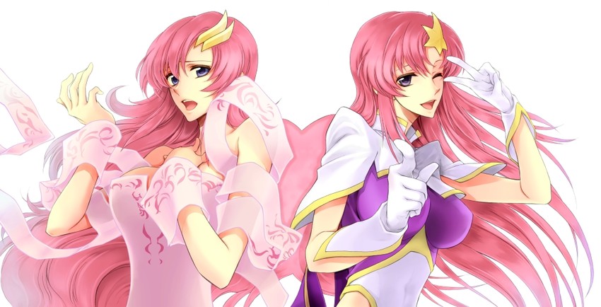 lacus clyne and meer campbell (gundam and 2 more) drawn by maki_(110maki011)