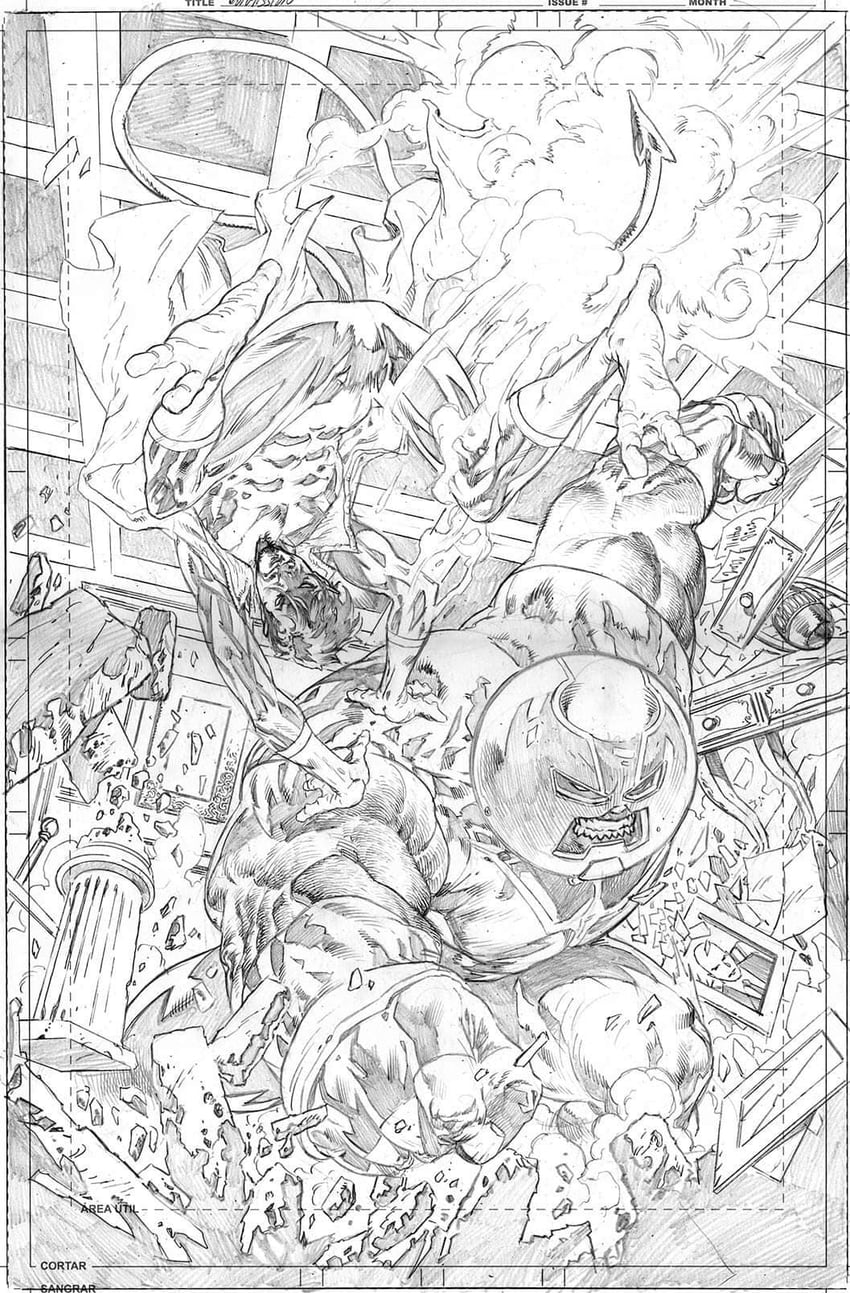 nightcrawler and juggernaut (marvel and 1 more) drawn by nethodiazz