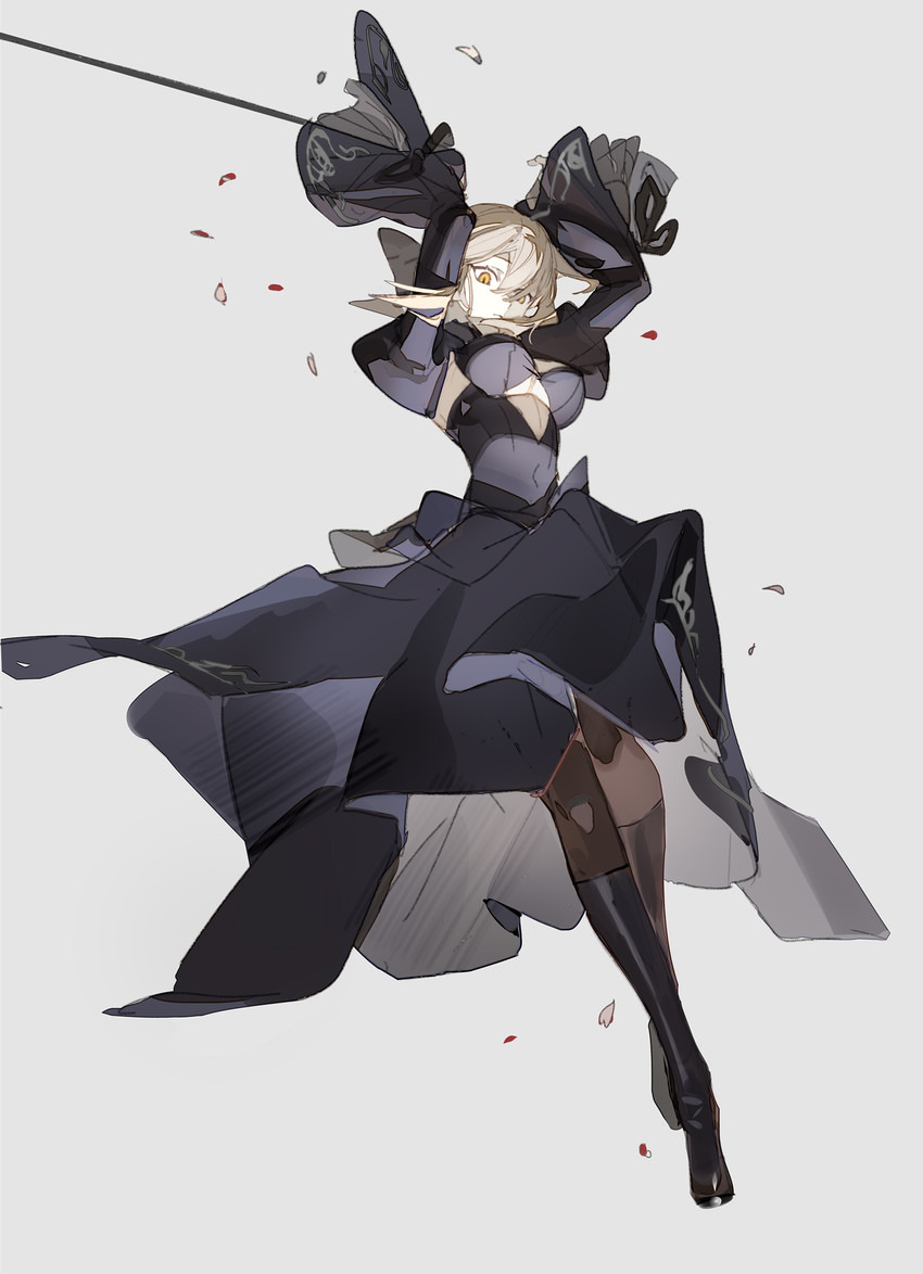artoria pendragon and saber alter (fate and 2 more) drawn by kumatangent