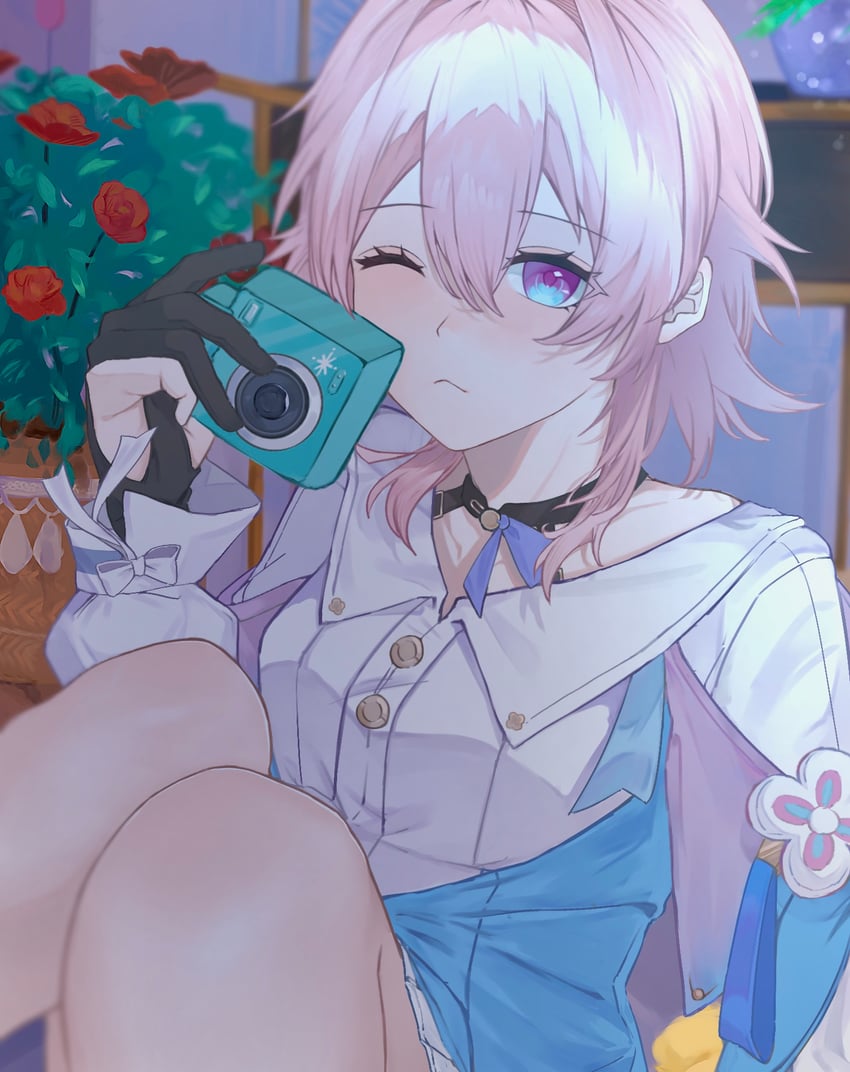 march 7th (honkai and 1 more) drawn by banira_7