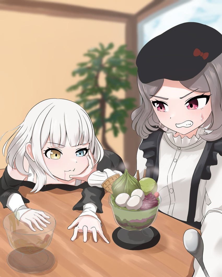 kaname raana and ebizuka tomo (bang dream! and 2 more) drawn by nanafuku