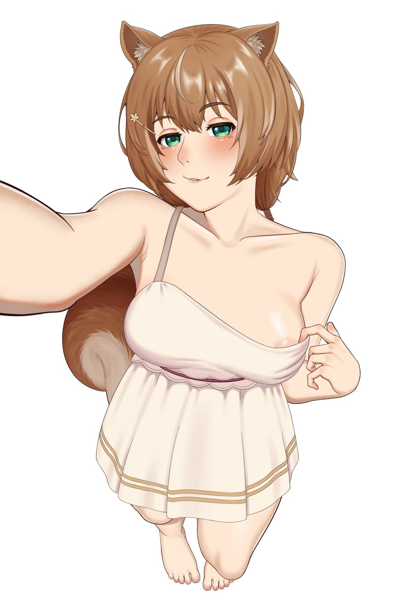 ayunda risu (hololive and 1 more) drawn by tomiiate