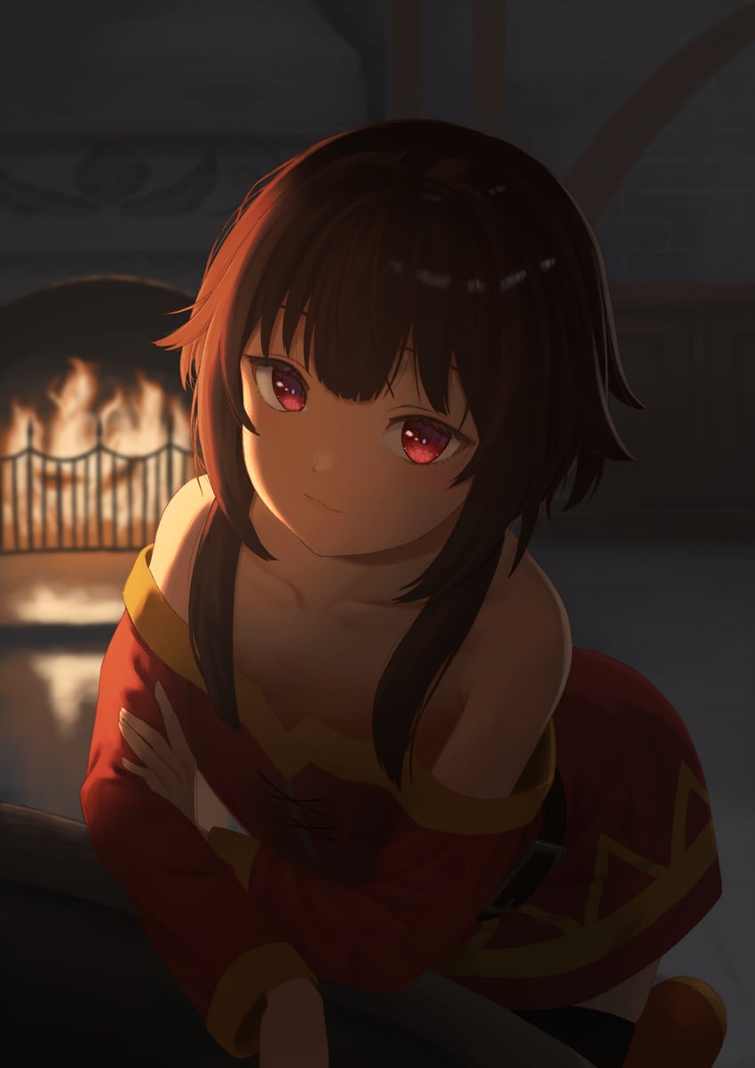 megumin (kono subarashii sekai ni shukufuku wo!) drawn by satoshiy83