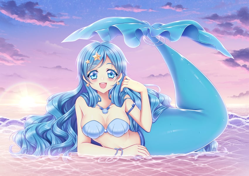 houshou hanon (mermaid melody pichi pichi pitch) drawn by shirato_sayuri