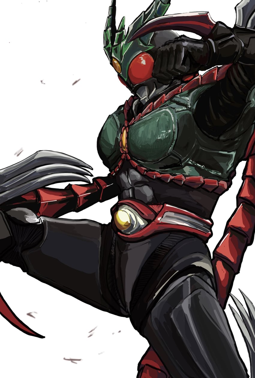 kamen rider gills and kamen rider exceed gills (kamen rider and 1 more) drawn by samuitosinu4