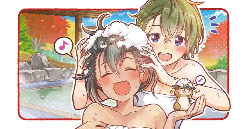 akino komugi and taketomi aya (cinderella series and 1 more) drawn by hanako_(akatsuki)