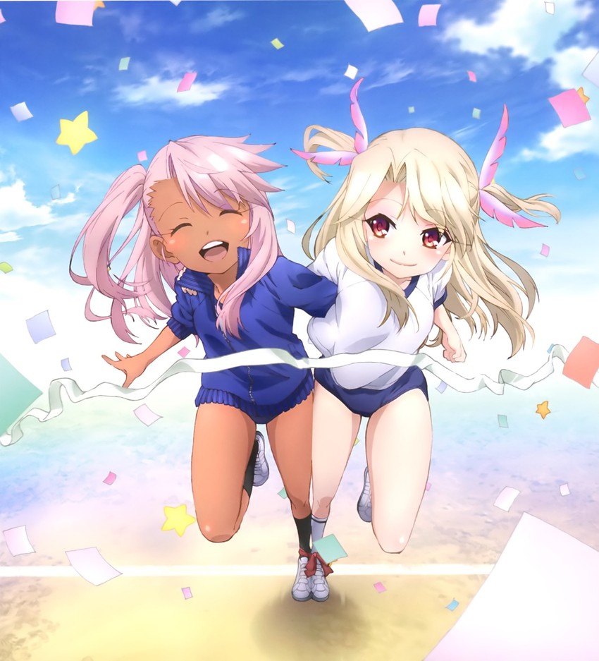 illyasviel von einzbern and chloe von einzbern (fate and 1 more)