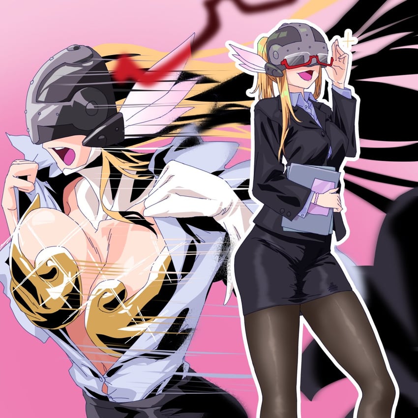 angewomon (digimon) drawn by gerusyu