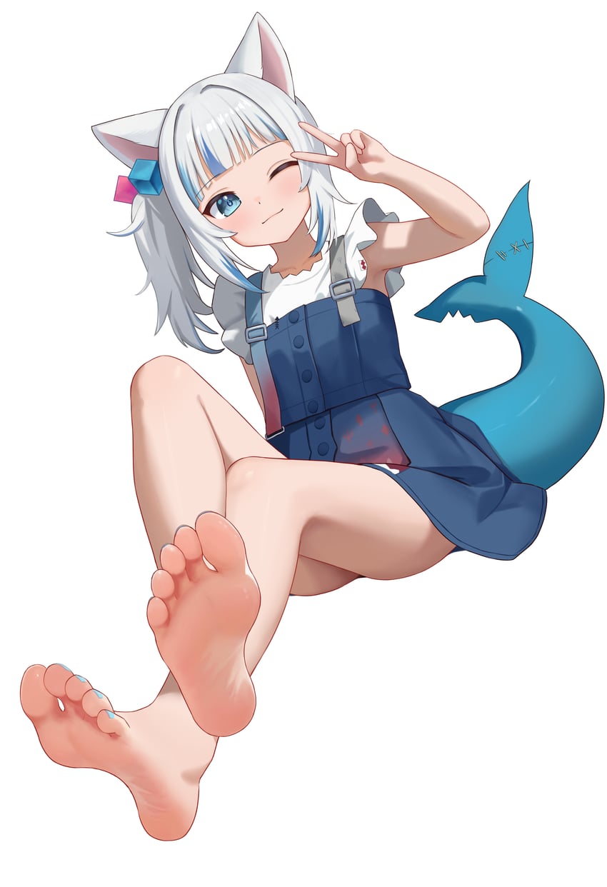 gawr gura (hololive and 1 more) drawn by fanteam