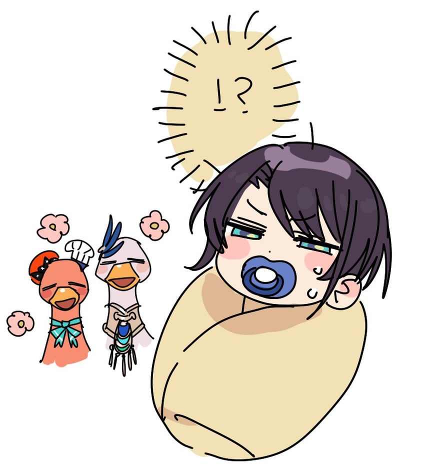 takanashi kiara, oozora subaru, and pavolia reine (hololive and 2 more) drawn by yomosaka