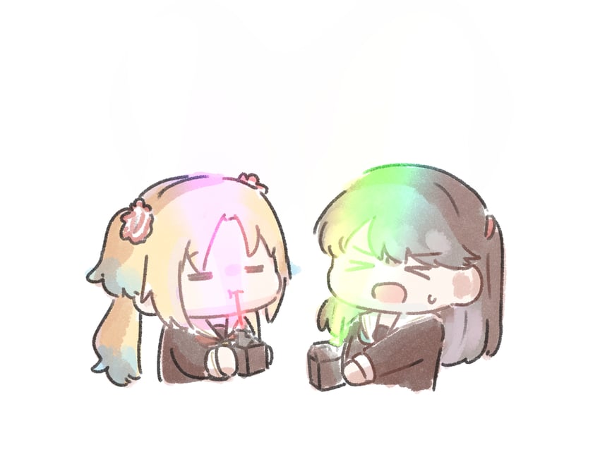 fujishima megumi and osawa rurino (love live! and 1 more) drawn by ao_kaeru