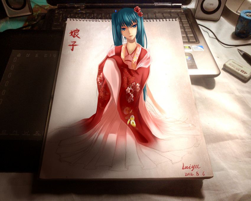 hatsune miku (vocaloid and 3 more) drawn by wei_ji