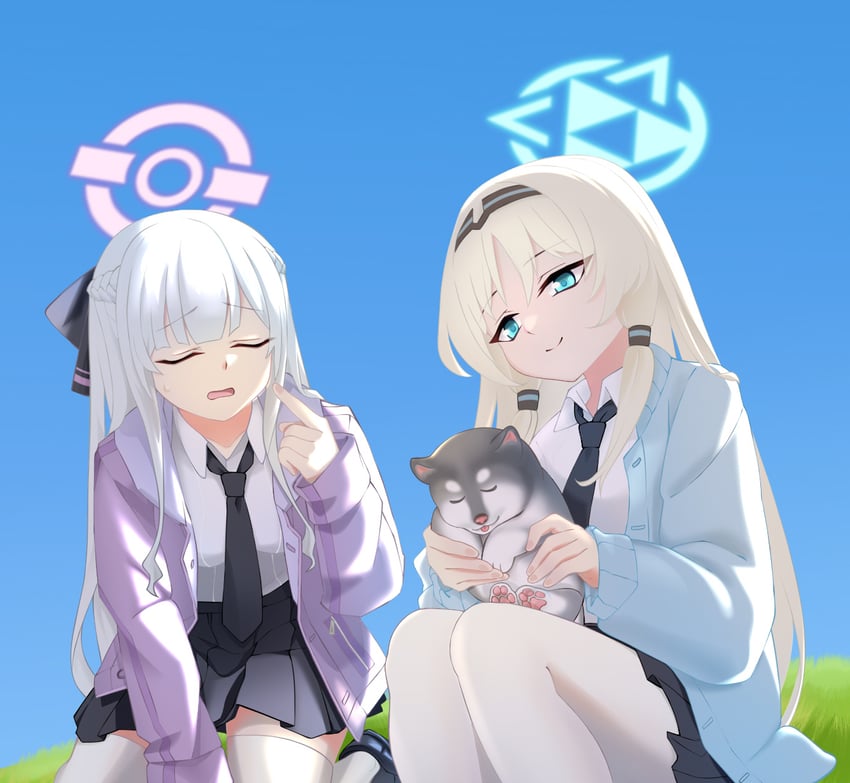 ak-12 and an-94 (blue archive and 1 more) drawn by samsam_s2s