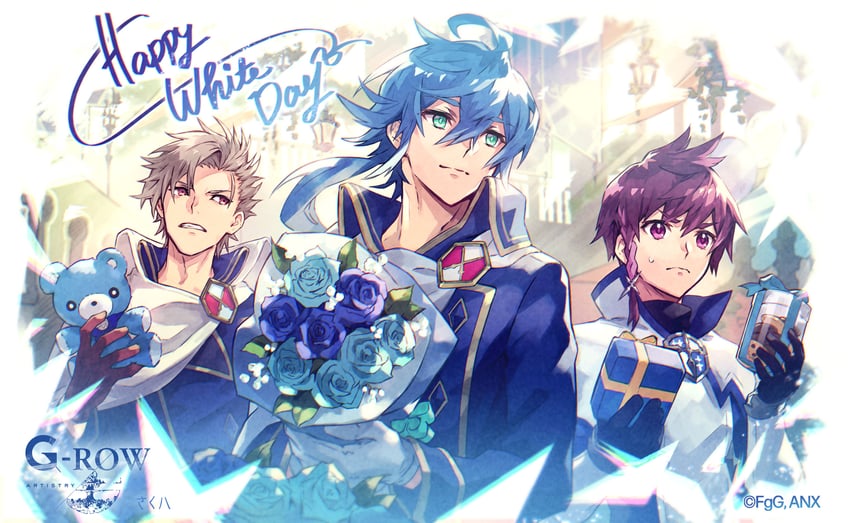 noir, lancelot, and mordred (aster tatariqus) drawn by sakuhachi