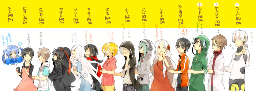 tateyama ayano, kozakura marry, kisaragi shintarou, kido tsubomi, ene, and 9 more (kagerou project) drawn by waltz_(tram)