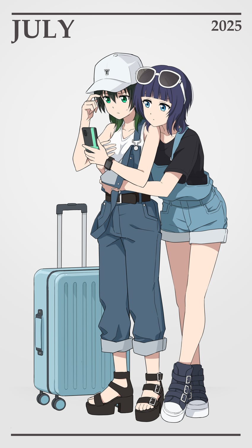 takasaki yu and asaka karin (love live! and 1 more) drawn by laofuzi_dai_bansho