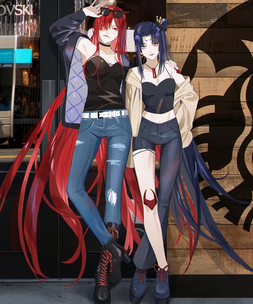 oda nobunaga, ushiwakamaru, and taira no kagekiyo (fate and 1 more) drawn by parai0