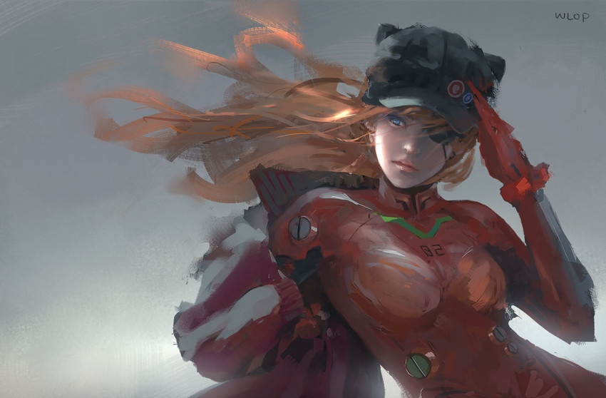 souryuu asuka langley (neon genesis evangelion and 2 more) drawn by wlop