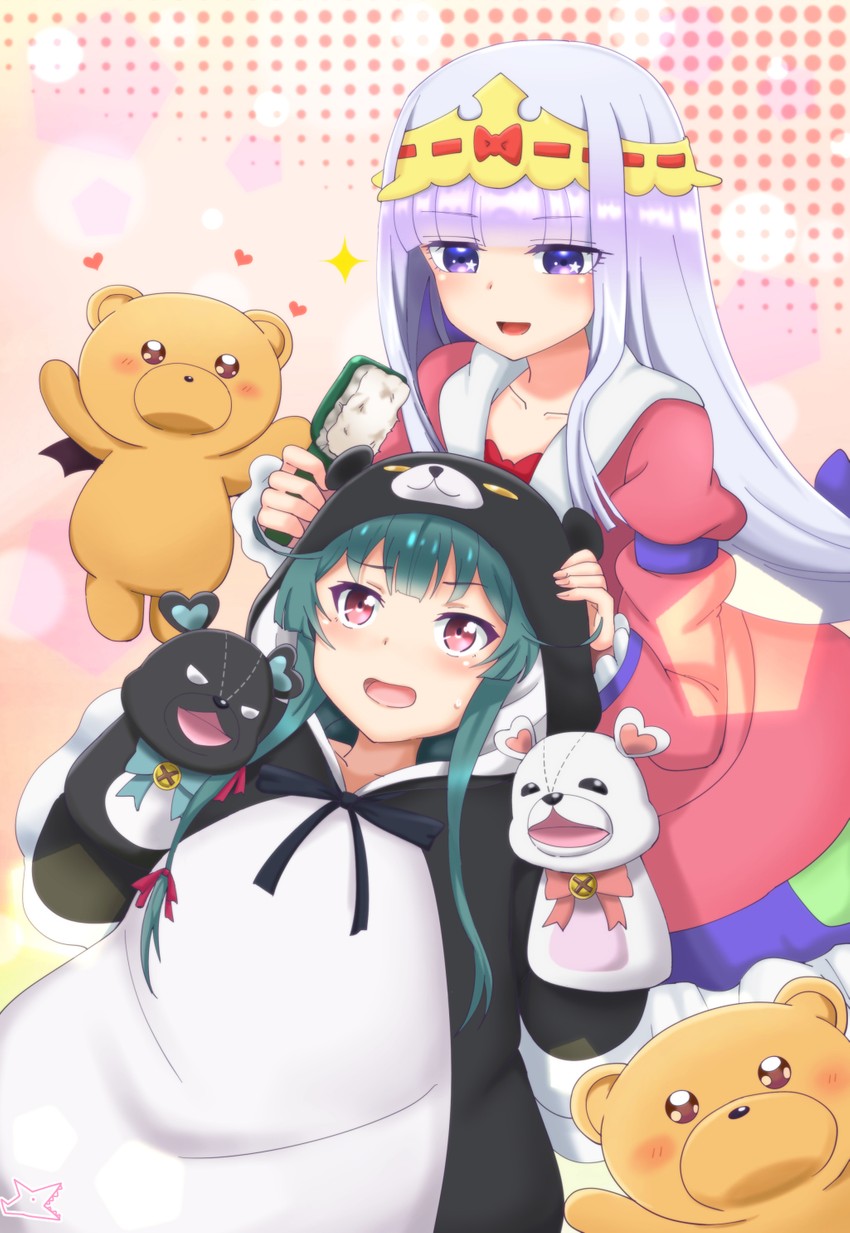 aurora sya lis kaymin, teddy demon, and yuna (maou-jou de oyasumi and 1 more) drawn by samenoido