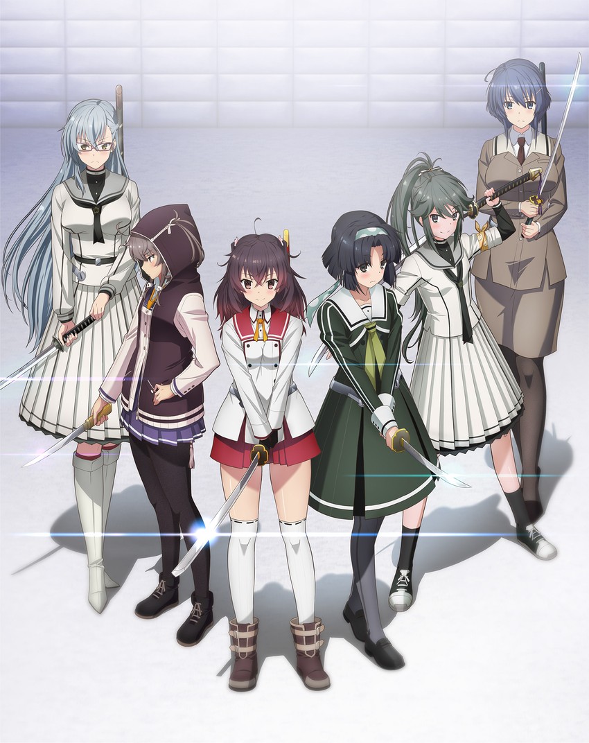 asakura mihono, setouchi chie, shichinosato kofuki, musumi kiyoka, yamashiro yui, and 1 more (toji no miko) drawn by niitsuma_daisuke_(animator)