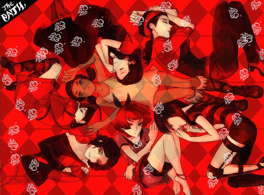 rose, ginger, ruby, carmen, robin, and 2 more (the path) drawn by nazuna_higurasi