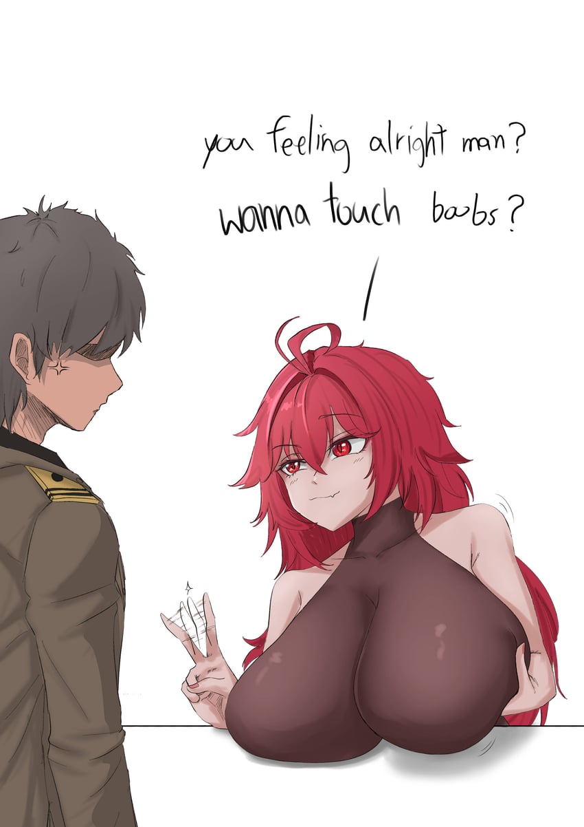commander and nihilister (goddess of victory: nikke) drawn by kkoyomii