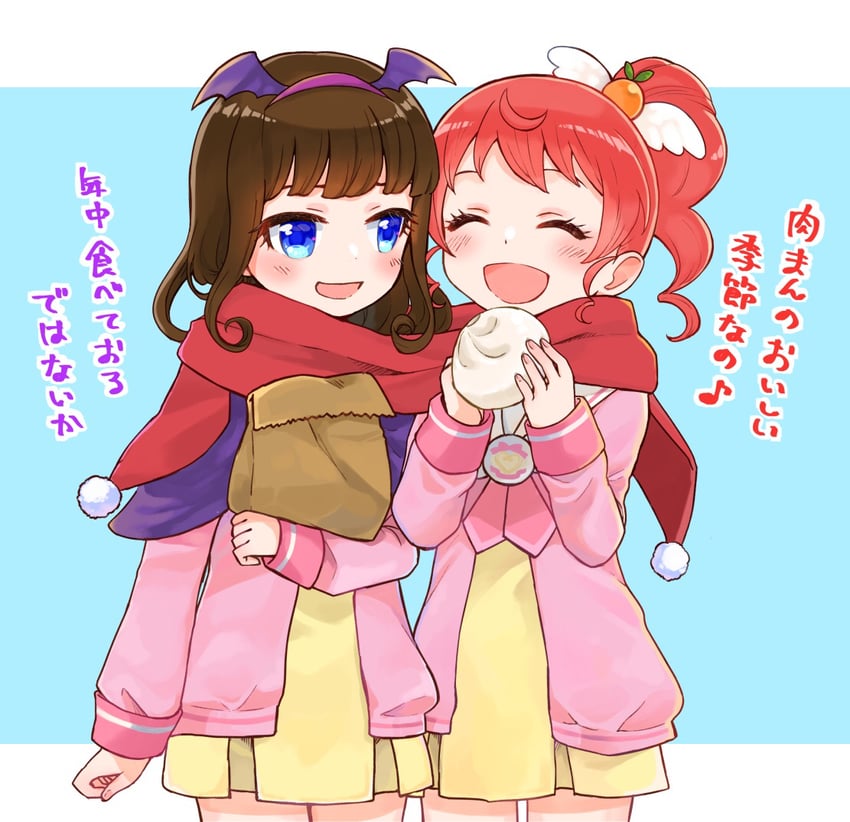 kurosu aroma and shiratama mikan (pretty series and 1 more) drawn by jinno_(jin_c_kkry)