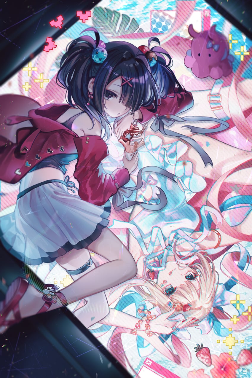 chouzetsusaikawa tenshi-chan and ame-chan (needy girl overdose) drawn by yasato