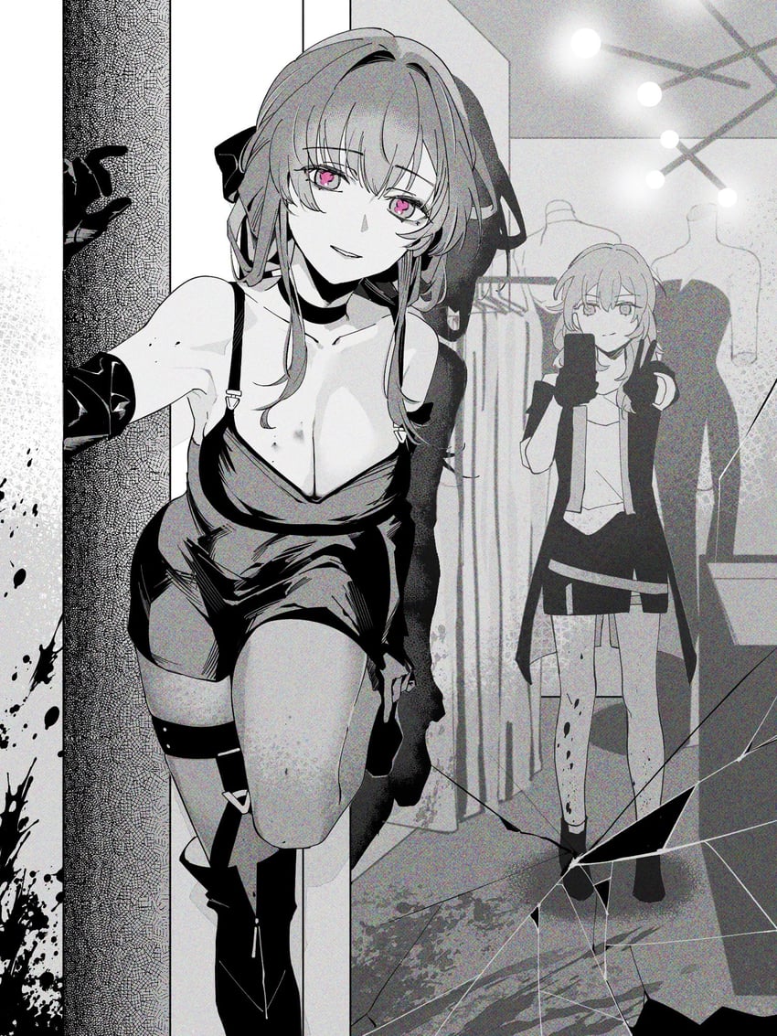 trailblazer, stelle, and kafka (honkai and 1 more) drawn by d0600059994959